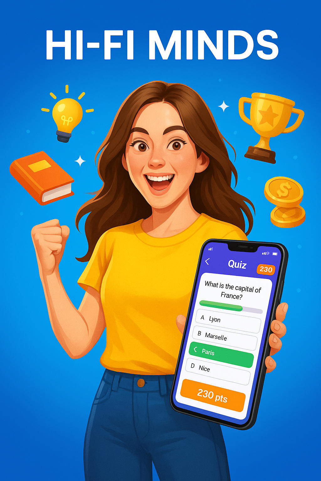 HI-FI MINDS App Mockup